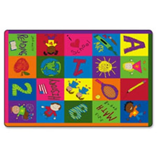Flagship Carpets FCICE19416W Easy Care Primary Pictures Rug; 60 x 36 in. FCICE19416W - main